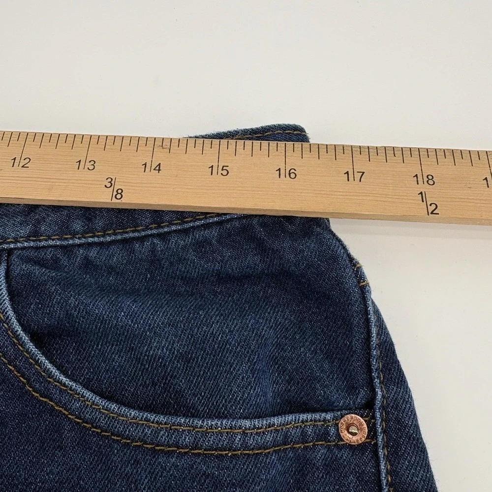Vintage Rocawear Jeans 33x30 Dark Wash Baggy Loose Y2K Skater Hip Hop Streetwear
